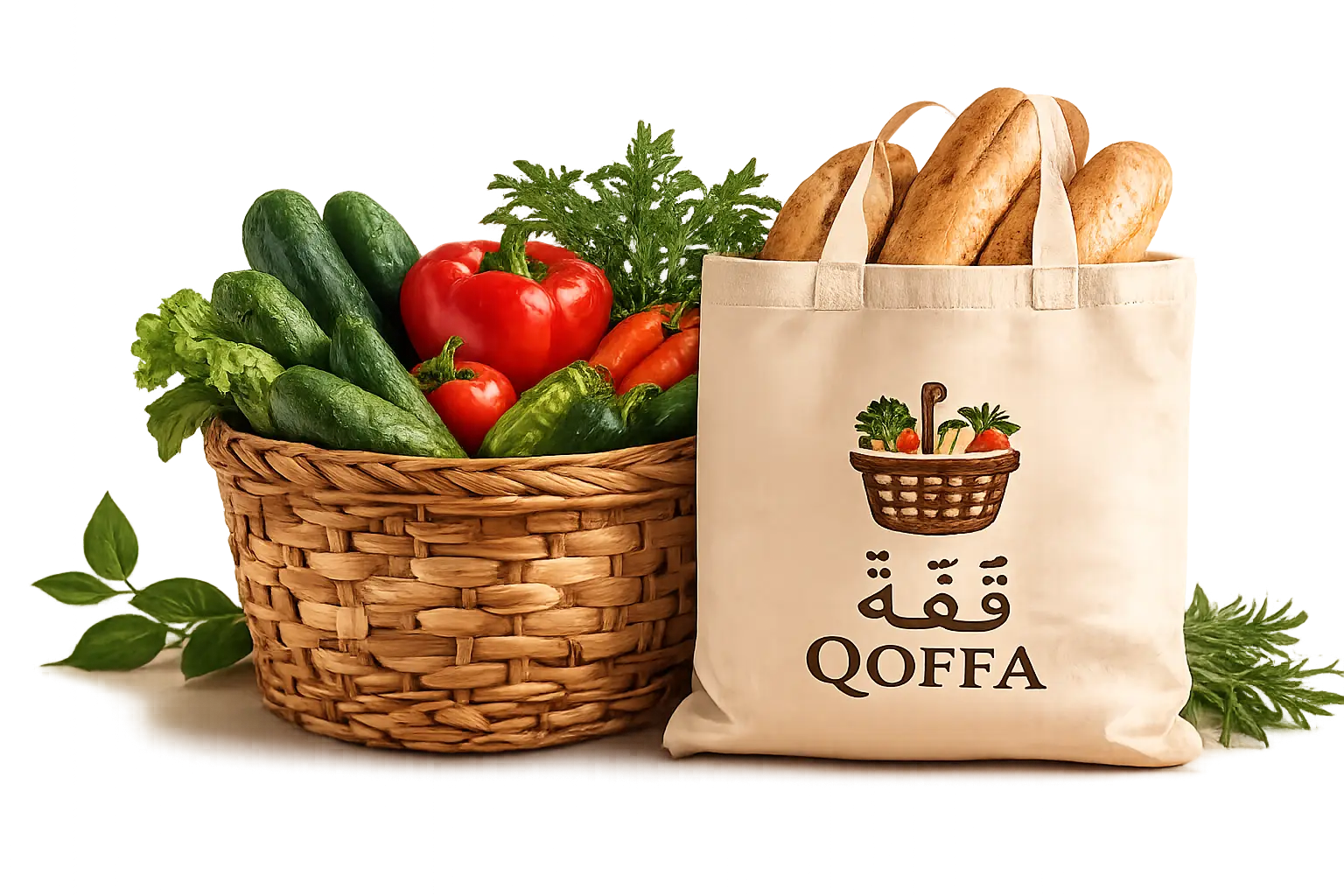 Panier de produits frais Qoffa